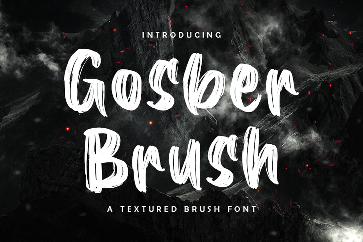 Gosber Brush字体 1