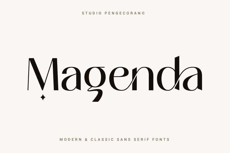 Magenda字体 5