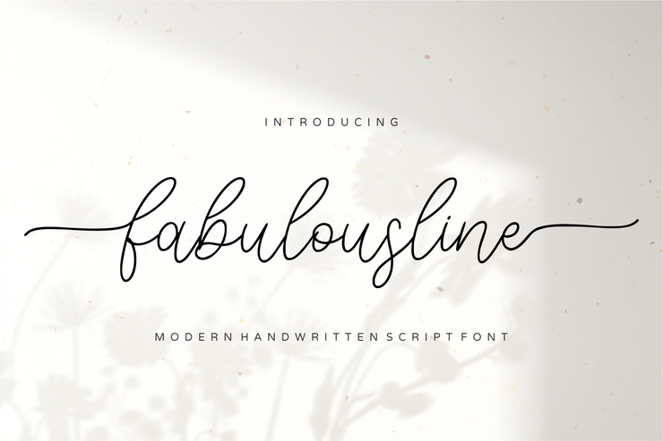 Fabulousline字体 2