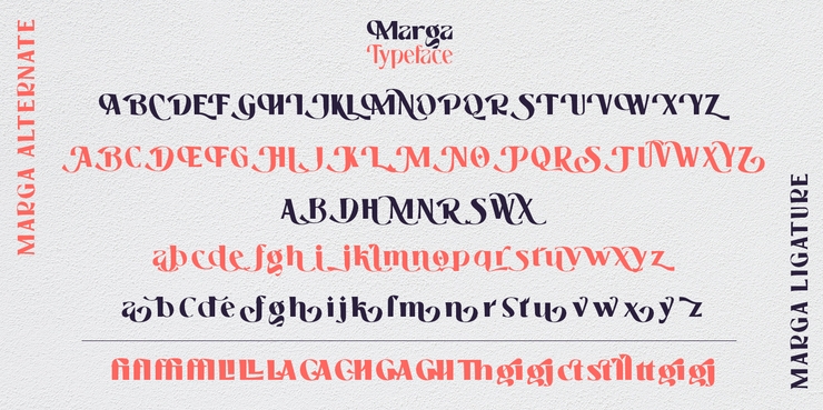 Marga字体 4