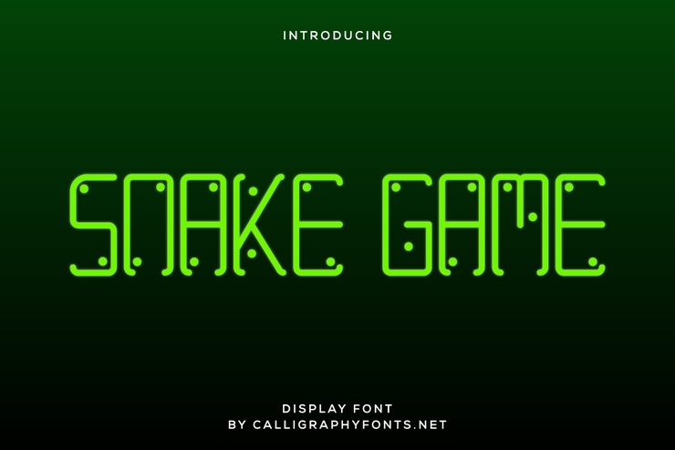 Snake Game字体 1