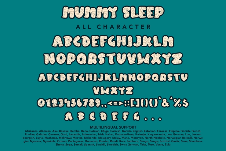 Mummy Sleep字体 3