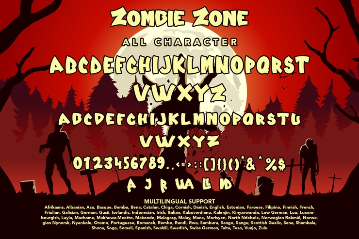 Zombie Zone字体 7