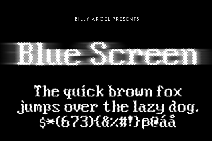 Blue Screen字体 3