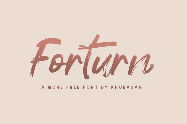 Forturn字体 1