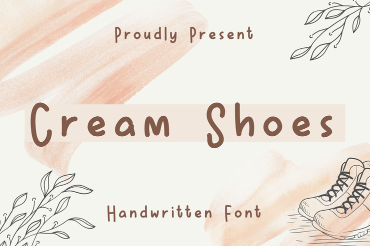 Cream Shoes字体 1