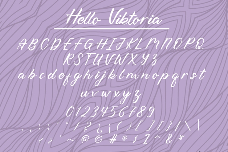 Hello Viktoria字体 5