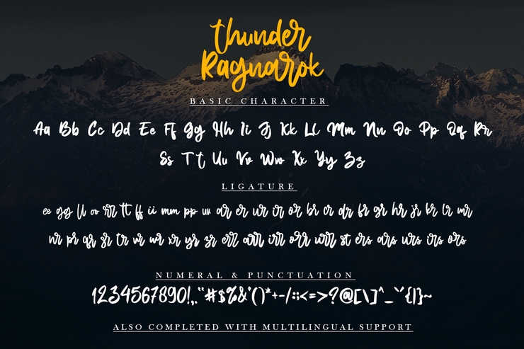 Thunder Ragnarok -字体 5
