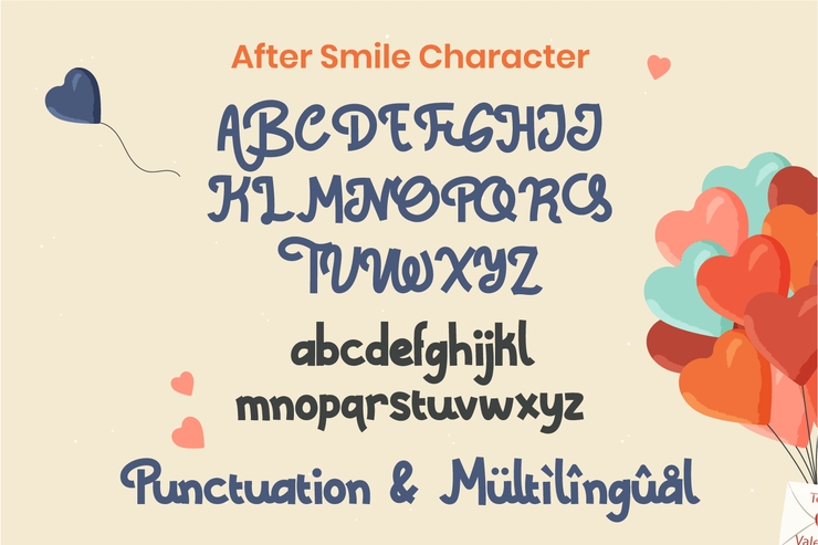 After Smile字体 5