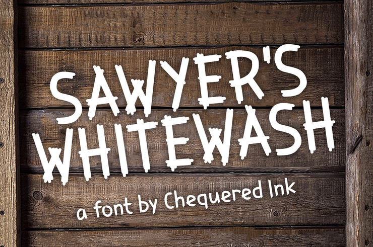 Sawyer's Whitewash字体 1