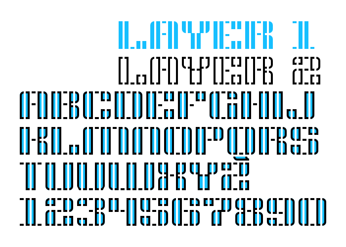 Yttori Stencil字体 3