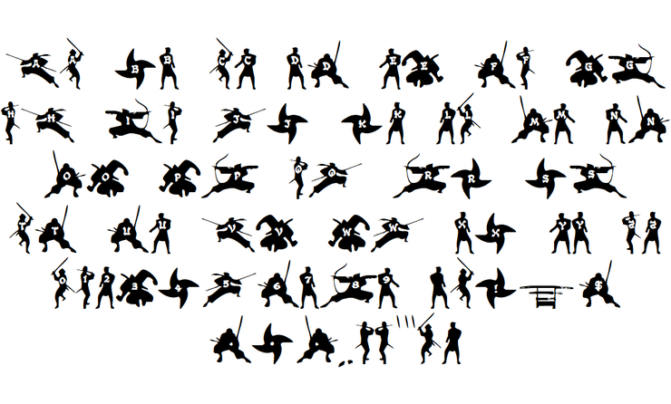 Ninjas字体 2