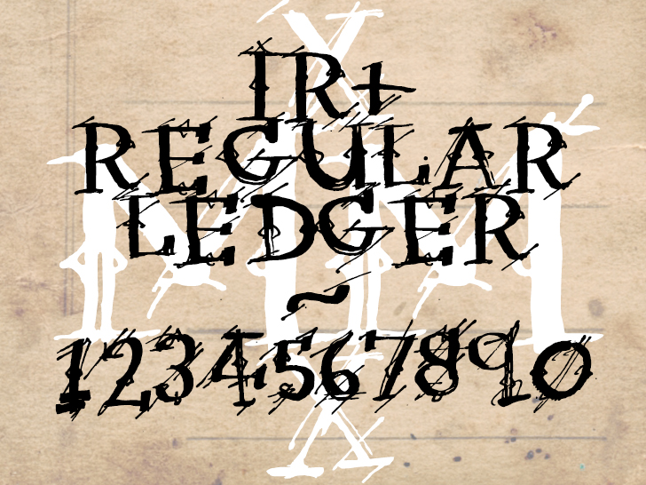 Irregular Ledger字体 2