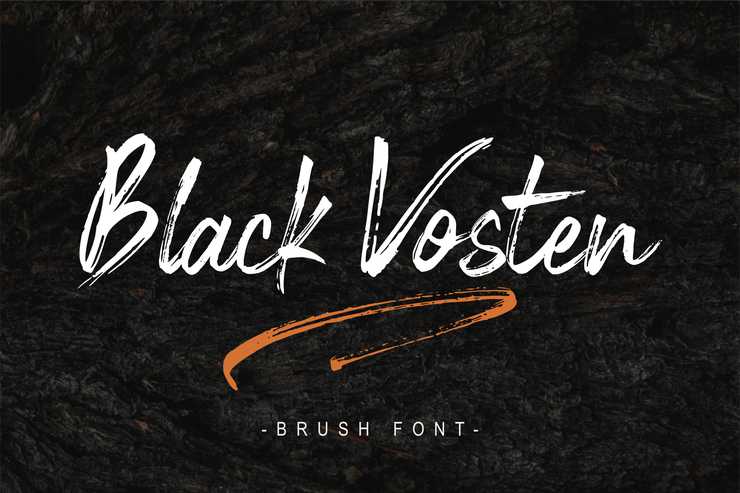 Black Vosten字体 1