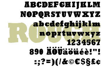 RoughRockys字体 1
