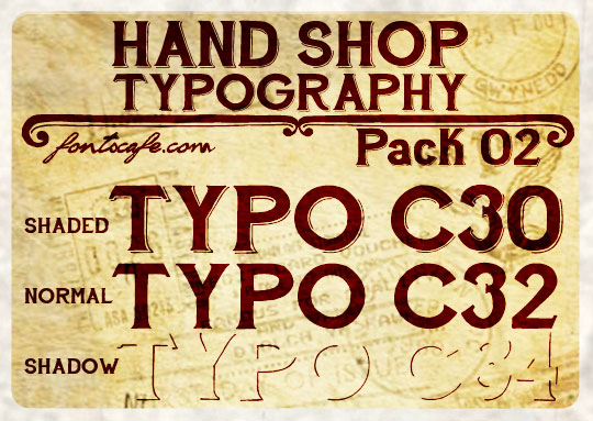 Hand Shop Typography C30_demo字体 5