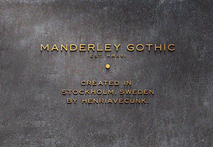 Manderley字体 1