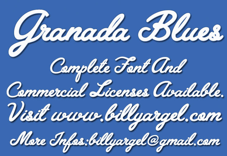 Granada Blues字体 1