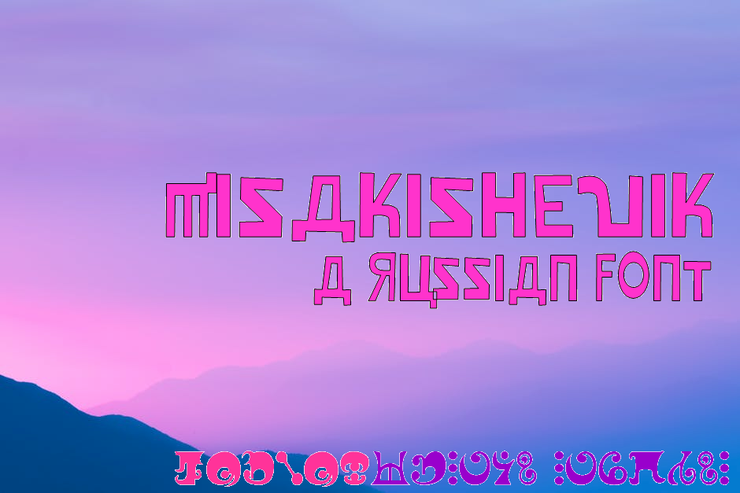 Misakishevik字体 1