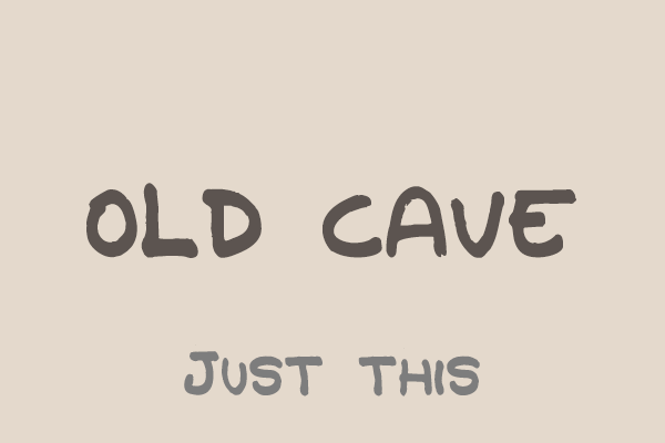 Old Cave字体 1