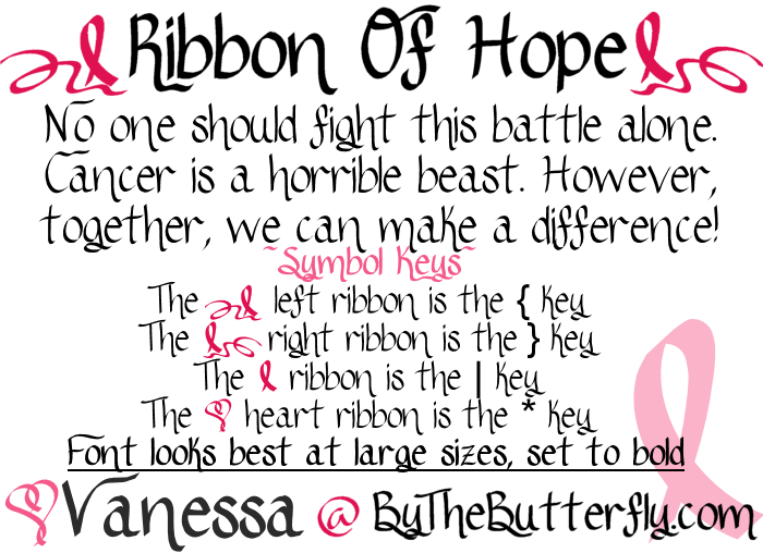 Ribbon Of Hope字体 2