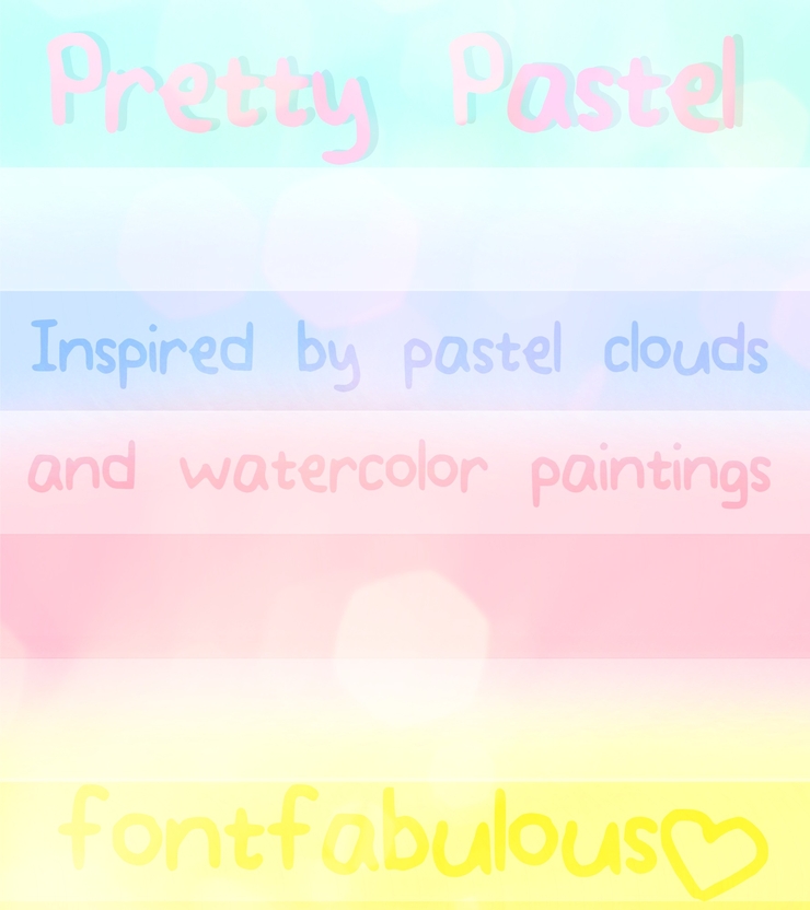Pretty_Pastel字体 1