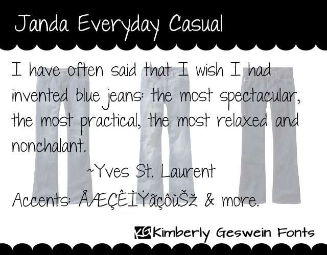 Janda Everyday Casual字体 1