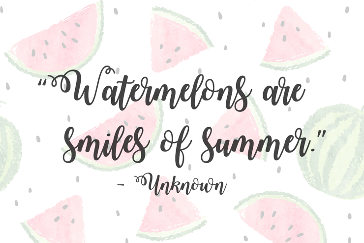 Watermelon Script 2字体 3