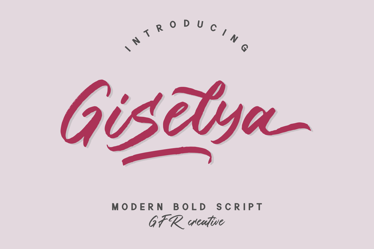 Giselya字体 2