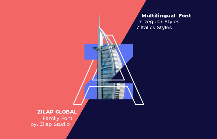 Zilap Global字体 4