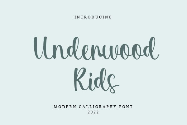 Underwood Kids字体 3