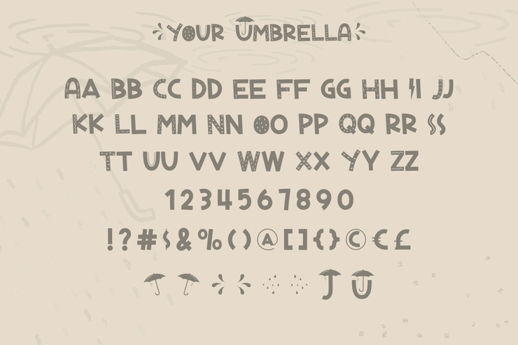 Your Umbrella字体 3