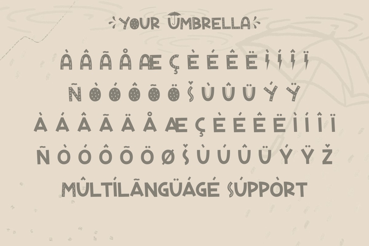 Your Umbrella字体 7