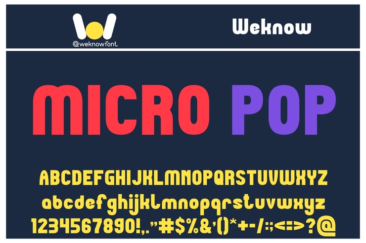 MICRO POP字体 1