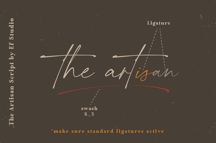 the artisan字体 1