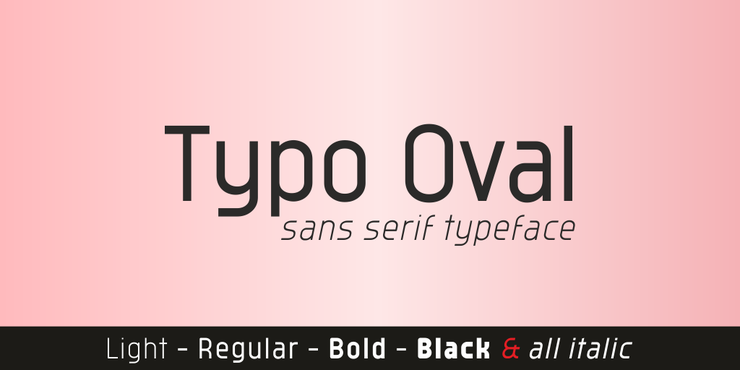 Typo Oval字体 1