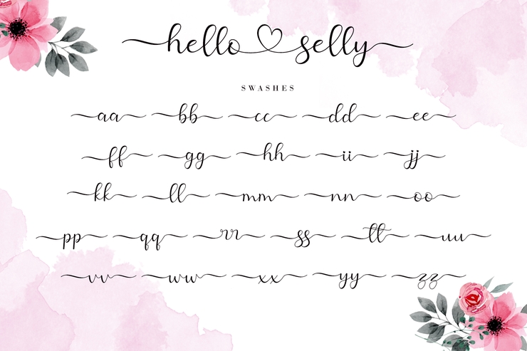 Hello Selly字体 1