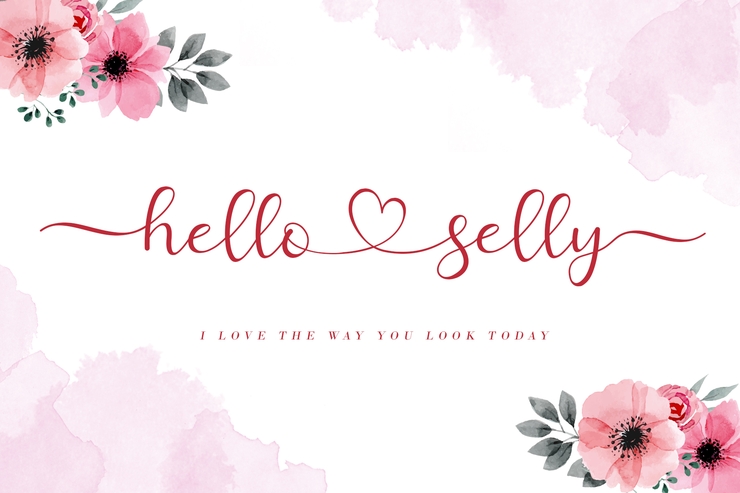 Hello Selly字体 4