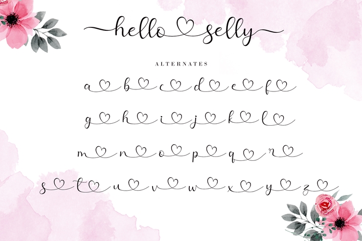 Hello Selly字体 6