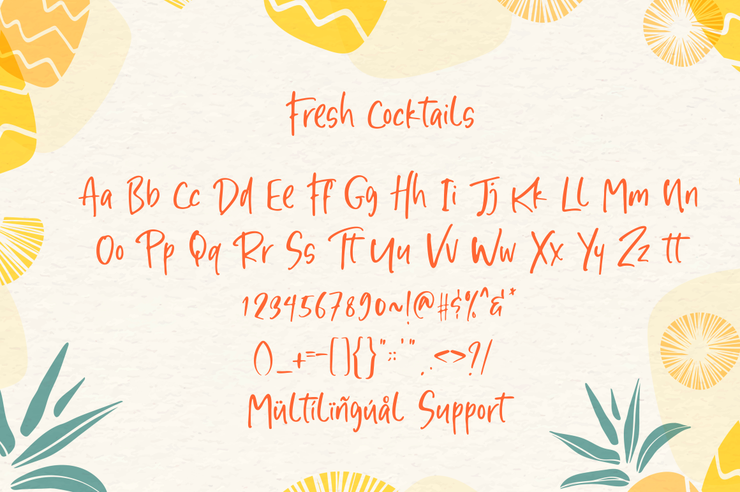Fresh Cocktails字体 2