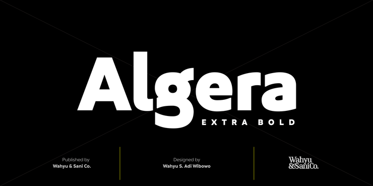 Algera字体 1