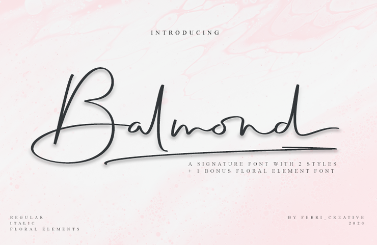 Balmond字体 1