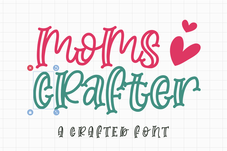 Moms Crafter字体 3