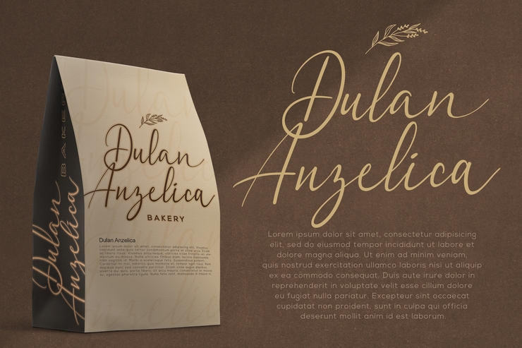 Dulan Anzelica字体 6