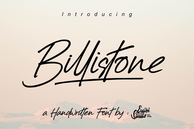 Billistone字体 2