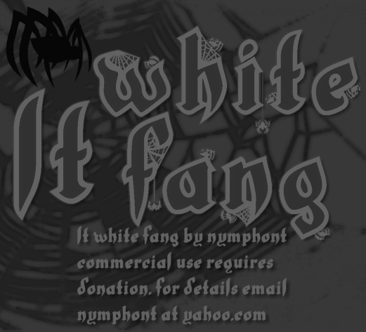 LT White Fang字体 1