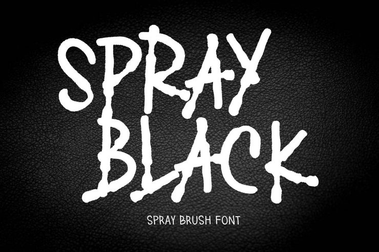 SPRAY BLACK字体 1