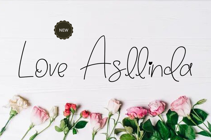 Love Asllinda字体 4