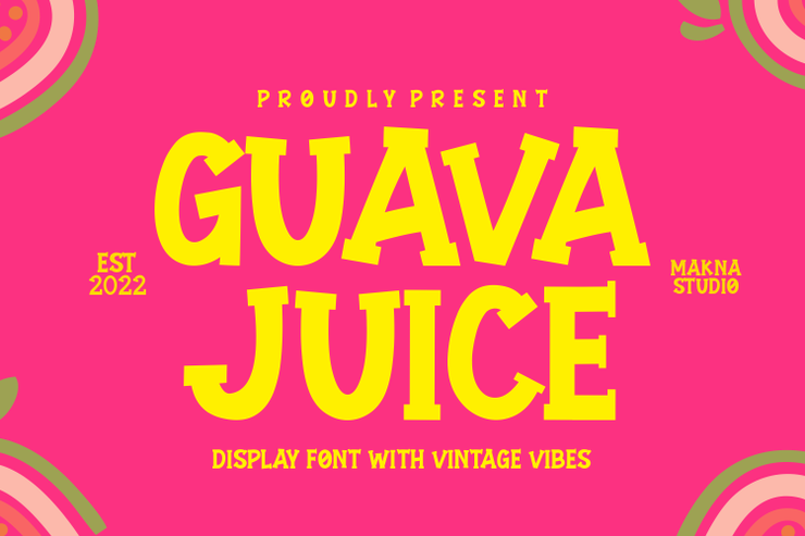 GUAVA JUICE字体 2
