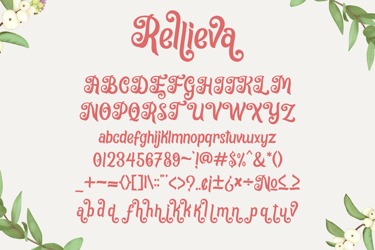 Rellieva字体 4